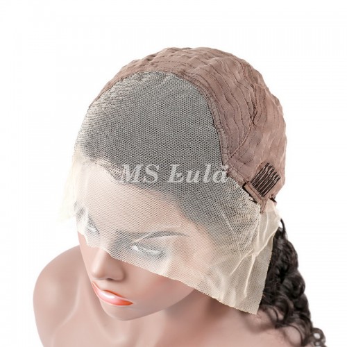 Virgin Human Hair Deep Wave 13x4 13x6 Transparent Lace Front Wigs | Human Hair Wig | Lace Front